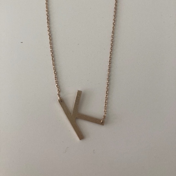 Jewelry - Gold K initial necklace